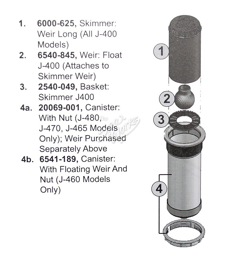 JACUZZI SPA SKIMMER ASSEMBLY, J480, J470, J465 The Spa Works